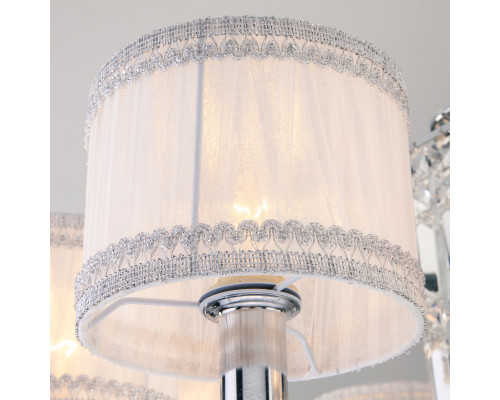 Заказать Подвесная люстра Eurosvet 10099/8 хром/прозрачный хрусталь Strotskis| VIVID-LIGHT.RU