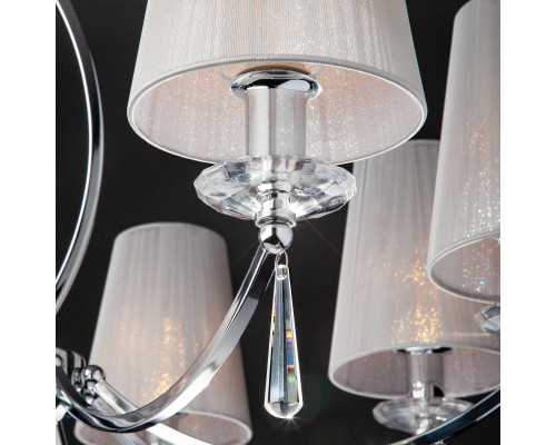 Оформить заказ Подвесная люстра Eurosvet 60079/8 хром| VIVID-LIGHT.RU