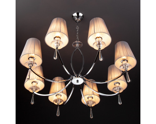 Оформить заказ Подвесная люстра Eurosvet 60079/8 хром| VIVID-LIGHT.RU