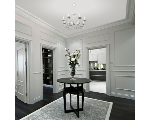 Заказать Подвесная люстра Eurosvet 60018/8 белый с золотом| VIVID-LIGHT.RU