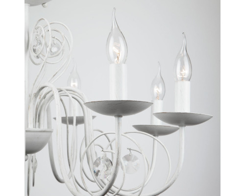 Заказать Подвесная люстра Eurosvet 60018/8 белый с золотом| VIVID-LIGHT.RU