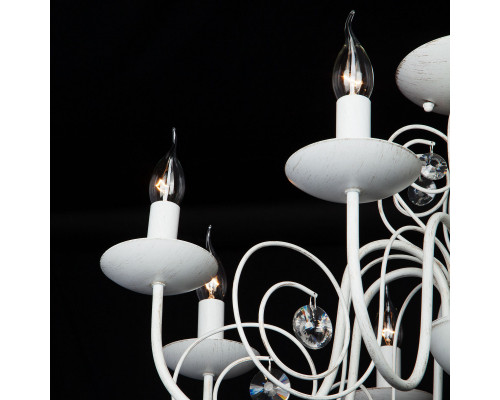 Заказать Подвесная люстра Eurosvet 60018/8 белый с золотом| VIVID-LIGHT.RU