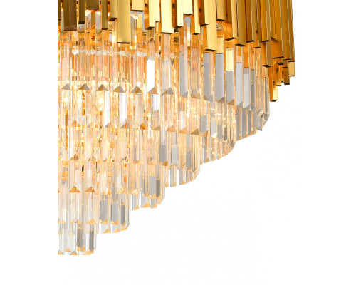 Оформить заказ Подвесная люстра Natali Kovaltseva VERTIGO 81440/12C GOLD| VIVID-LIGHT.RU