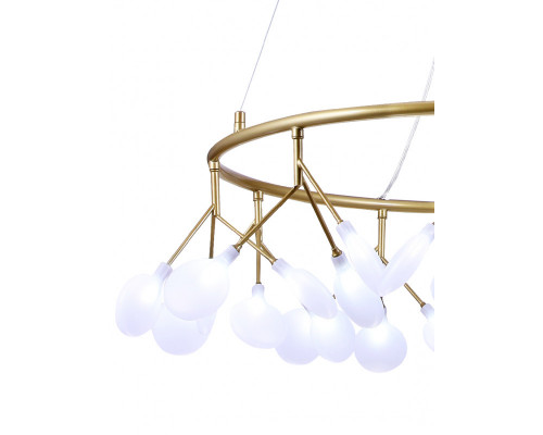 Оформить заказ Подвесная люстра Natali Kovaltseva GRACE 75125/8С GOLD SATIN| VIVID-LIGHT.RU