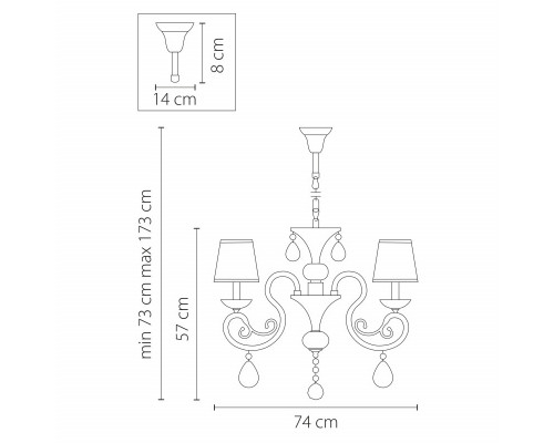 Купить Подвесная люстра Lightstar 693082| VIVID-LIGHT.RU