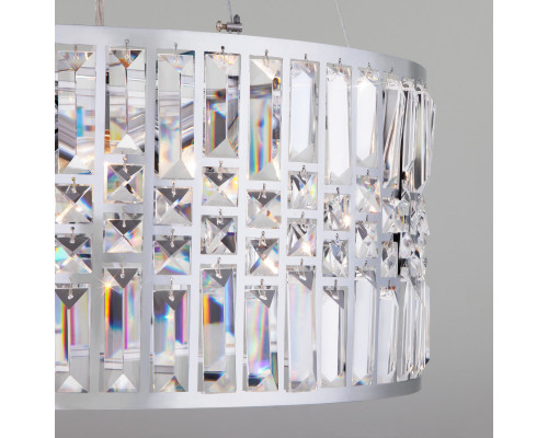 Оформить заказ Подвесная люстра Eurosvet 10125/5 хром/прозрачный хрусталь Strotskis Smart (10116/5)| VIVID-LIGHT.RU