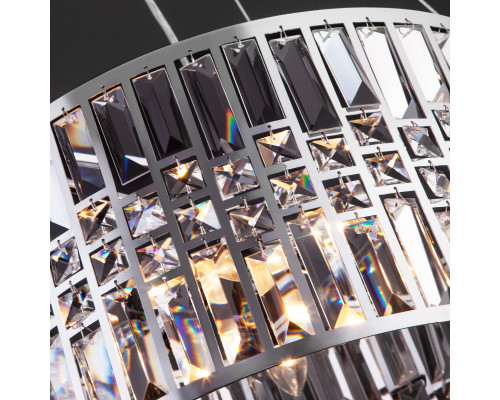 Оформить заказ Подвесная люстра Eurosvet 10125/5 хром/прозрачный хрусталь Strotskis Smart (10116/5)| VIVID-LIGHT.RU