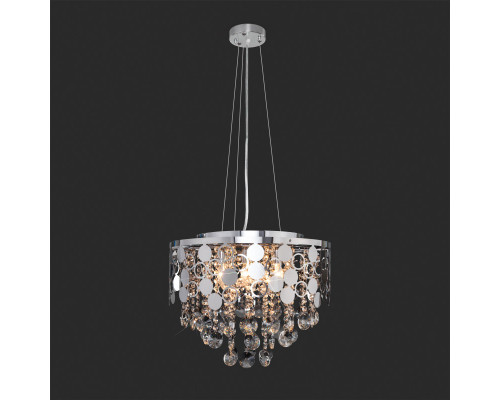 Заказать Подвесная люстра Eurosvet 10123/6 хром/прозрачный хрусталь Strotskis Smart (10114/6)| VIVID-LIGHT.RU