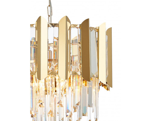 Заказать Подвесная люстра Natali Kovaltseva AMAZONE 81444/5C GOLD| VIVID-LIGHT.RU