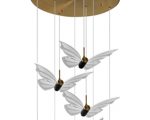 Купить Подвесная люстра Natali Kovaltseva LED LAMPS 81364 GOLD| VIVID-LIGHT.RU