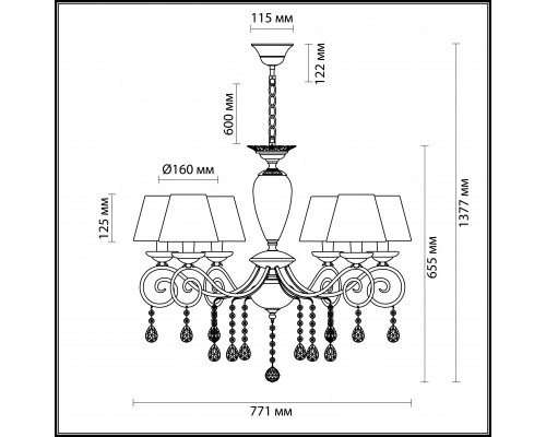 Заказать Подвесная люстра Odeon Light 3924/6| VIVID-LIGHT.RU