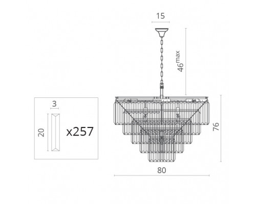 Заказать Подвесная люстра Divinare 3001/01 LM-13| VIVID-LIGHT.RU