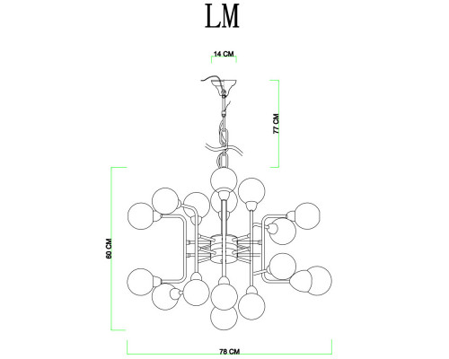 Купить Подвесная люстра Divinare 3360/15 LM-16| VIVID-LIGHT.RU