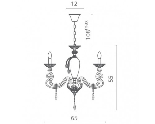 Купить Подвесная люстра Divinare 5125/07 LM-6| VIVID-LIGHT.RU
