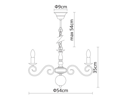 Сделать заказ Подвесная люстра ARTE Lamp A1129LM-7AB| VIVID-LIGHT.RU