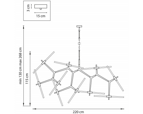 Оформить заказ Подвесная люстра Lightstar 742203| VIVID-LIGHT.RU