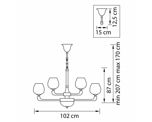 Оформить заказ Подвесная люстра Lightstar 706152| VIVID-LIGHT.RU