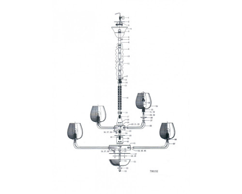 Оформить заказ Подвесная люстра Lightstar 706152| VIVID-LIGHT.RU