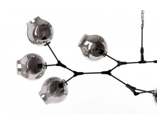 Оформить заказ Подвесная люстра Cosmo 1212S-9 дымчатый/черный| VIVID-LIGHT.RU