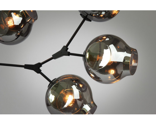 Оформить заказ Подвесная люстра Cosmo 1212S-9 дымчатый/черный| VIVID-LIGHT.RU