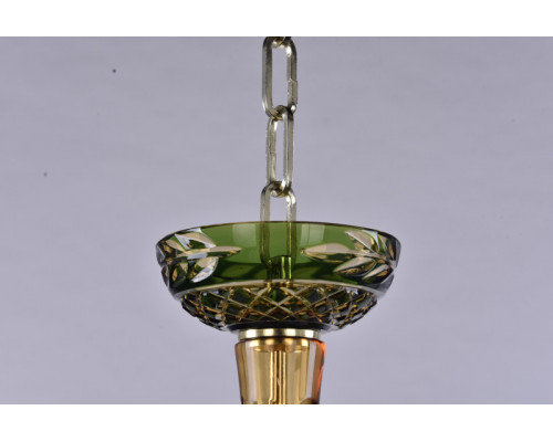 Заказать Подвесная люстра Bohemia Ivele Crystal 1308/12+6/360/2d G Am/Amber-Green/H-1J| VIVID-LIGHT.RU