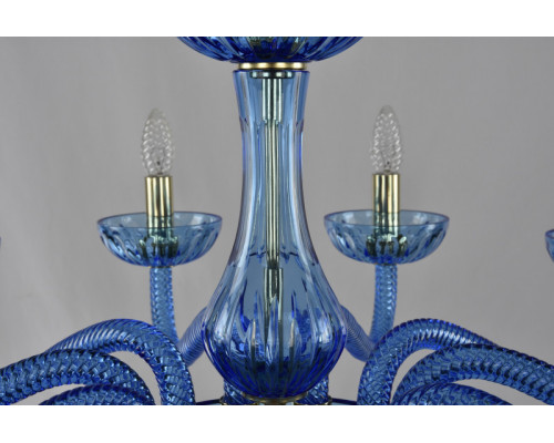 Купить Подвесная люстра Bohemia Ivele Crystal 1311/10/300 G Aq/Aquamarine/M-1H| VIVID-LIGHT.RU