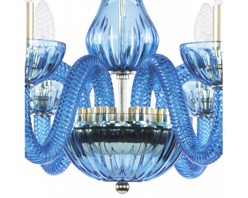 Сделать заказ Подвесная люстра Bohemia Ivele Crystal 1310/8/240 G Aq/Aquamarime/M-1H| VIVID-LIGHT.RU