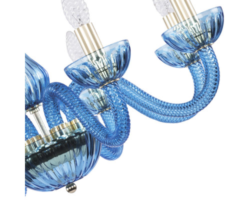 Сделать заказ Подвесная люстра Bohemia Ivele Crystal 1310/8/240 G Aq/Aquamarime/M-1H| VIVID-LIGHT.RU