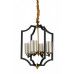 Заказать Подвесная люстра Lumina Deco LDP 1224-4 BK+MD| VIVID-LIGHT.RU