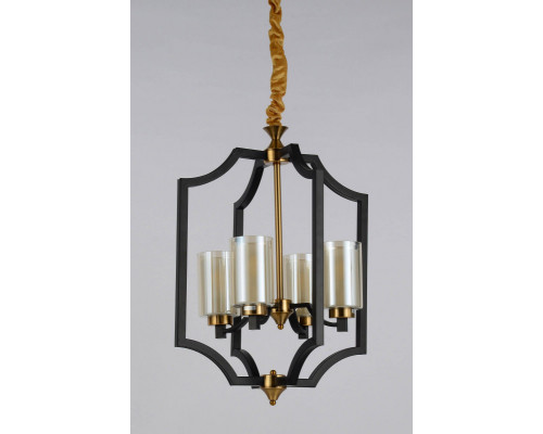 Заказать Подвесная люстра Lumina Deco LDP 1224-4 BK+MD| VIVID-LIGHT.RU