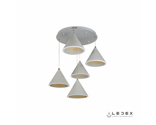 Заказать Подвесная люстра iLedex WL8858-5 WH| VIVID-LIGHT.RU