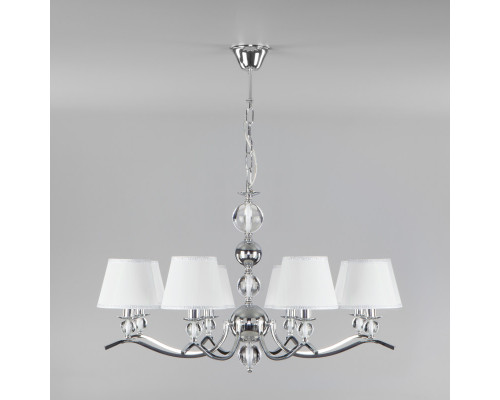 Купить Подвесная люстра Eurosvet 60097/8 хром| VIVID-LIGHT.RU