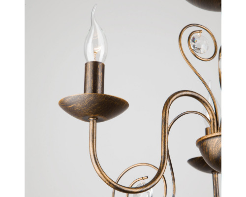 Сделать заказ Подвесная люстра Eurosvet 60018/3 черный с золотом| VIVID-LIGHT.RU