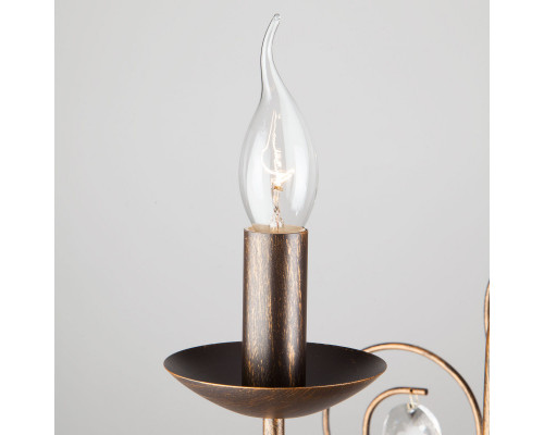 Сделать заказ Подвесная люстра Eurosvet 60018/3 черный с золотом| VIVID-LIGHT.RU