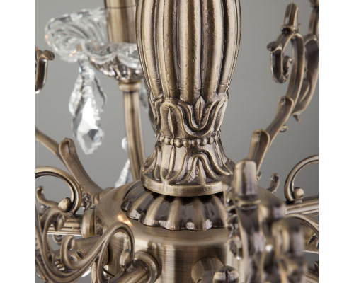 Оформить заказ Подвесная люстра Eurosvet 3281/5 античная бронза/прозрачный хрусталь Strotskis| VIVID-LIGHT.RU