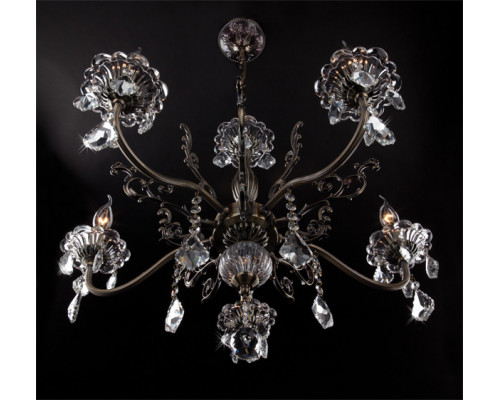 Оформить заказ Подвесная люстра Eurosvet 3281/5 античная бронза/прозрачный хрусталь Strotskis| VIVID-LIGHT.RU