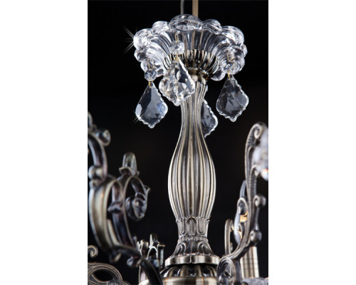 Оформить заказ Подвесная люстра Eurosvet 3281/5 античная бронза/прозрачный хрусталь Strotskis| VIVID-LIGHT.RU