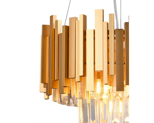 Купить Подвесная люстра Natali Kovaltseva BELLEZZA 81427/4C GOLD| VIVID-LIGHT.RU