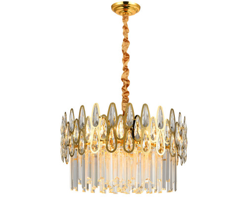 Купить Подвесная люстра Natali Kovaltseva NAVIS 76019/8C GOLD| VIVID-LIGHT.RU