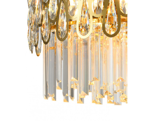 Купить Подвесная люстра Natali Kovaltseva NAVIS 76019/8C GOLD| VIVID-LIGHT.RU