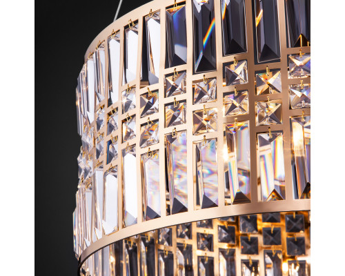 Сделать заказ Подвесная люстра Eurosvet 10125/5 золото/прозрачный хрусталь Strotskis Smart (10116/5)| VIVID-LIGHT.RU