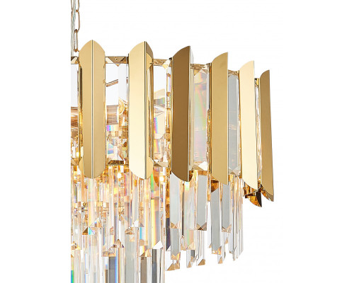 Сделать заказ Подвесная люстра Natali Kovaltseva AMAZONE 81444/10C GOLD| VIVID-LIGHT.RU