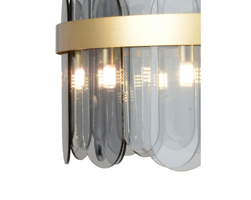 Заказать Подвесная люстра Natali Kovaltseva VALENCIA 91000/12C GOLD SATIN| VIVID-LIGHT.RU