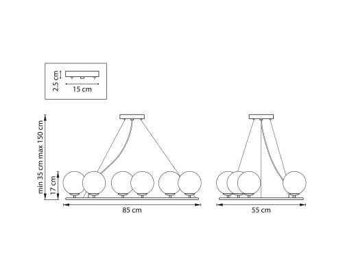 Сделать заказ Подвесная люстра Lightstar 815360| VIVID-LIGHT.RU