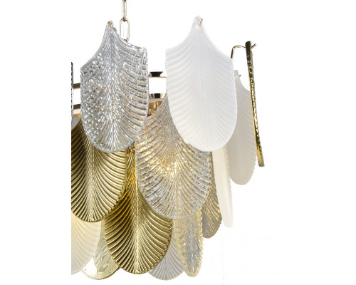 Заказать Подвесная люстра Natali Kovaltseva FAVORIT 91005/10C GOLD WHITE| VIVID-LIGHT.RU