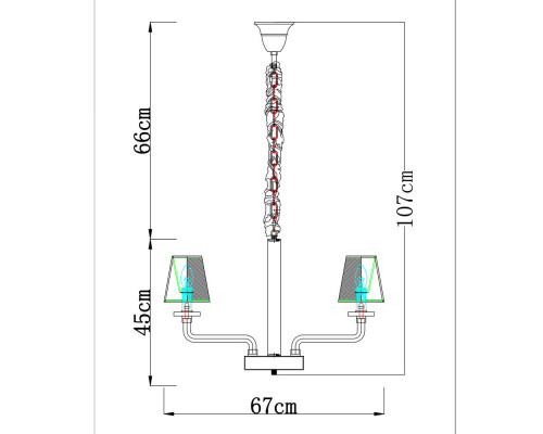 Сделать заказ Подвесная люстра Divinare 1700/02 LM-6| VIVID-LIGHT.RU
