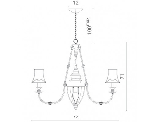 Оформить заказ Подвесная люстра Divinare 1165/01 LM-6| VIVID-LIGHT.RU