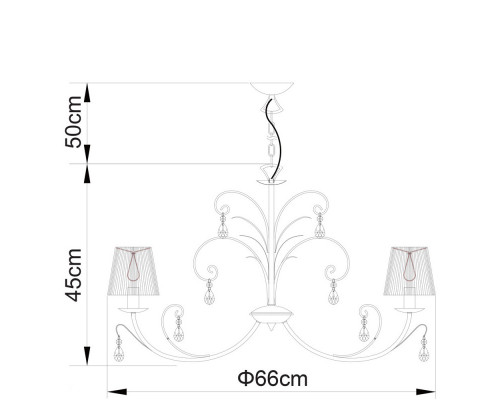 Заказать Подвесная люстра ARTE Lamp A1743LM-5WH| VIVID-LIGHT.RU