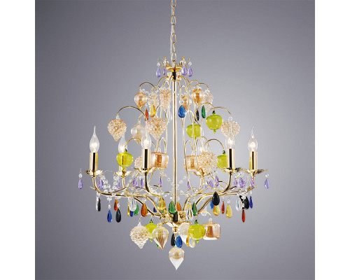 Заказать Подвесная люстра ARTE Lamp A2011LM-6GO| VIVID-LIGHT.RU