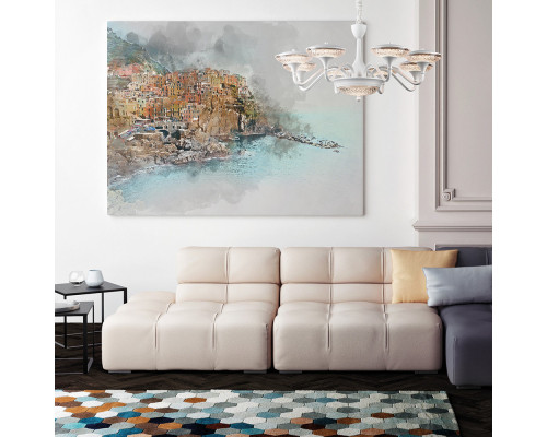 Оформить заказ Подвесная люстра ARTE Lamp A5168LM-8WH| VIVID-LIGHT.RU